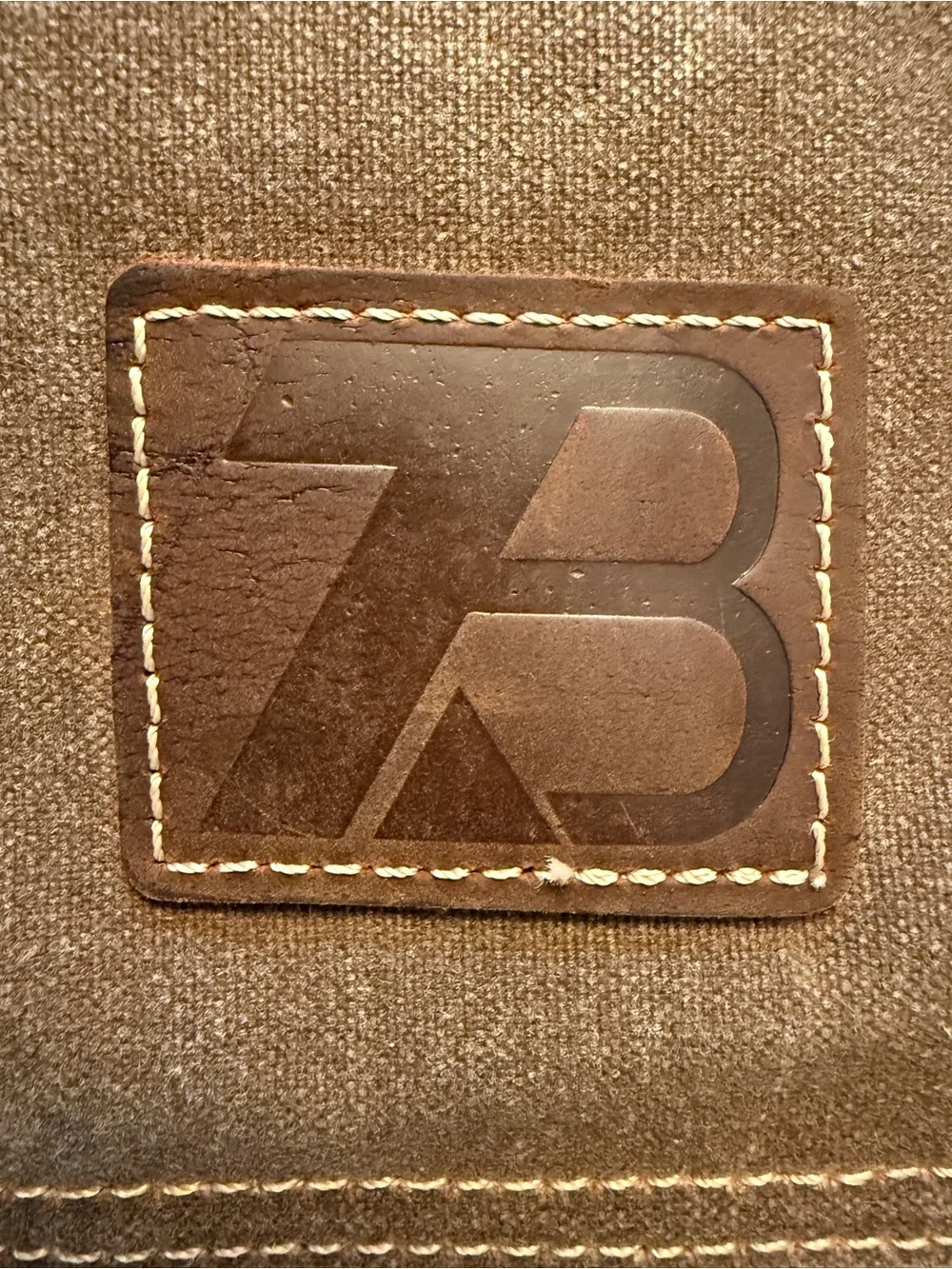 Vintage ZB Messenger Bag waterproof canvas and leather